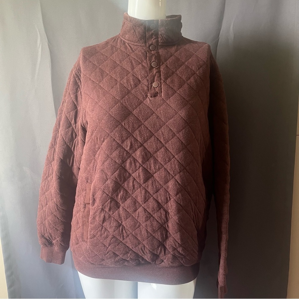 RedHead Brown Quilted Cowl Neck Sweater